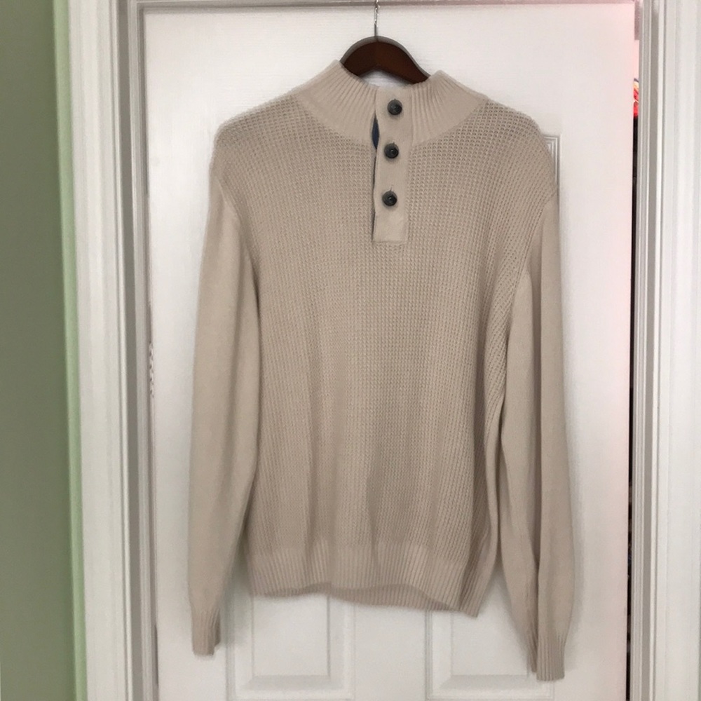 Weatherproof brand men’s 3-button sweater